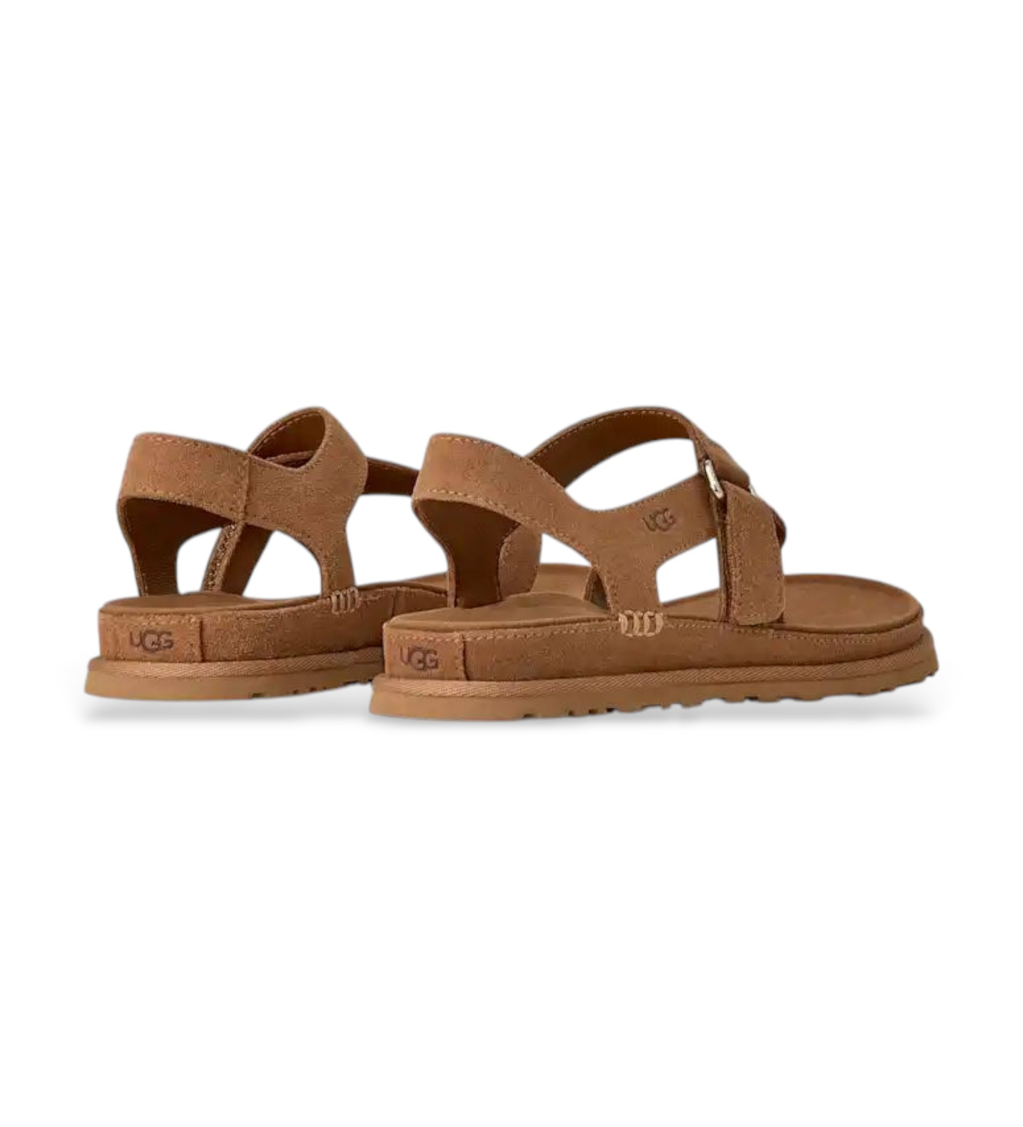 UGG GoldenGaze tåspids-sandaler i brunt læder