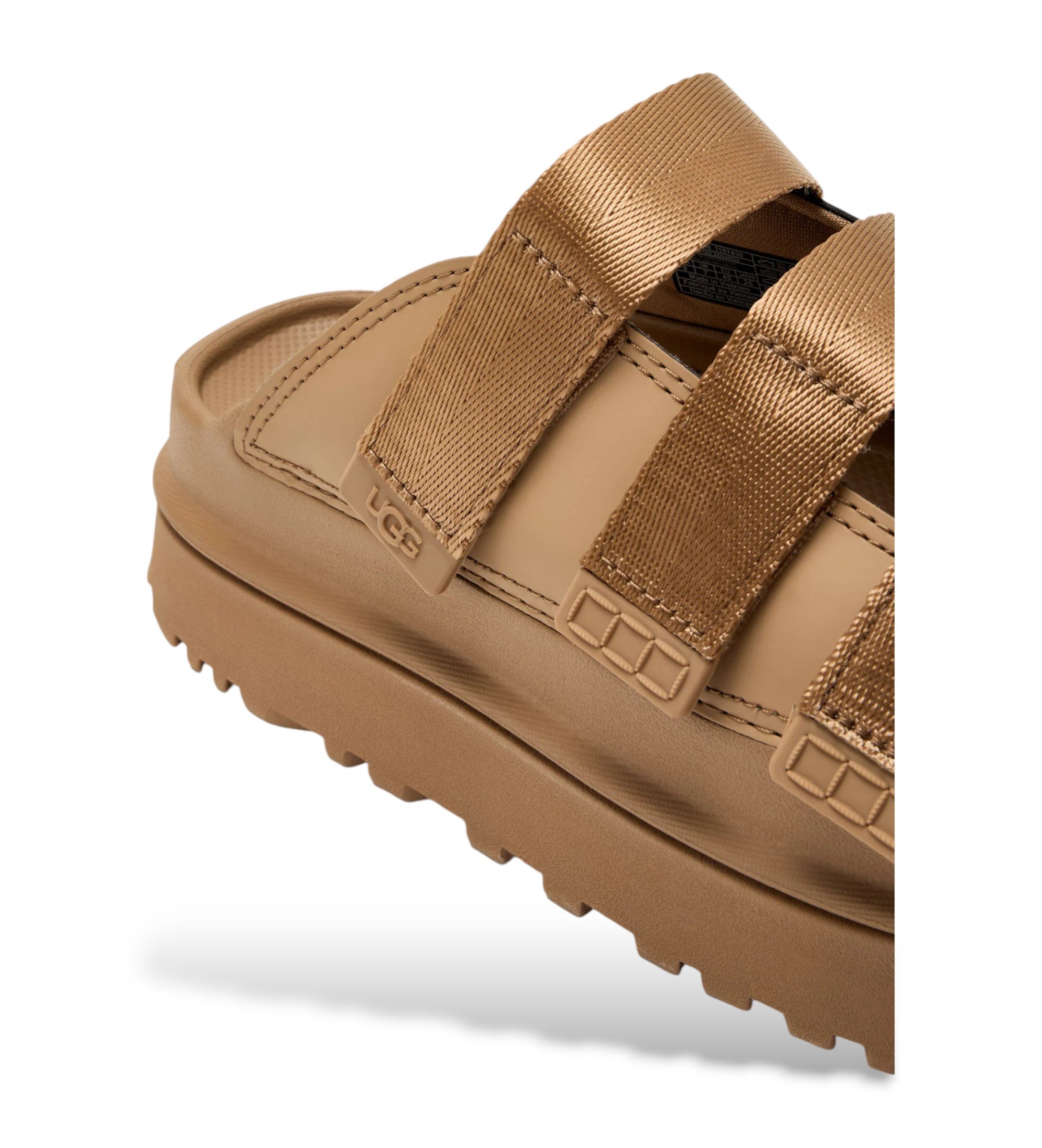 UGG GoldenGlow sandales en cuir marron