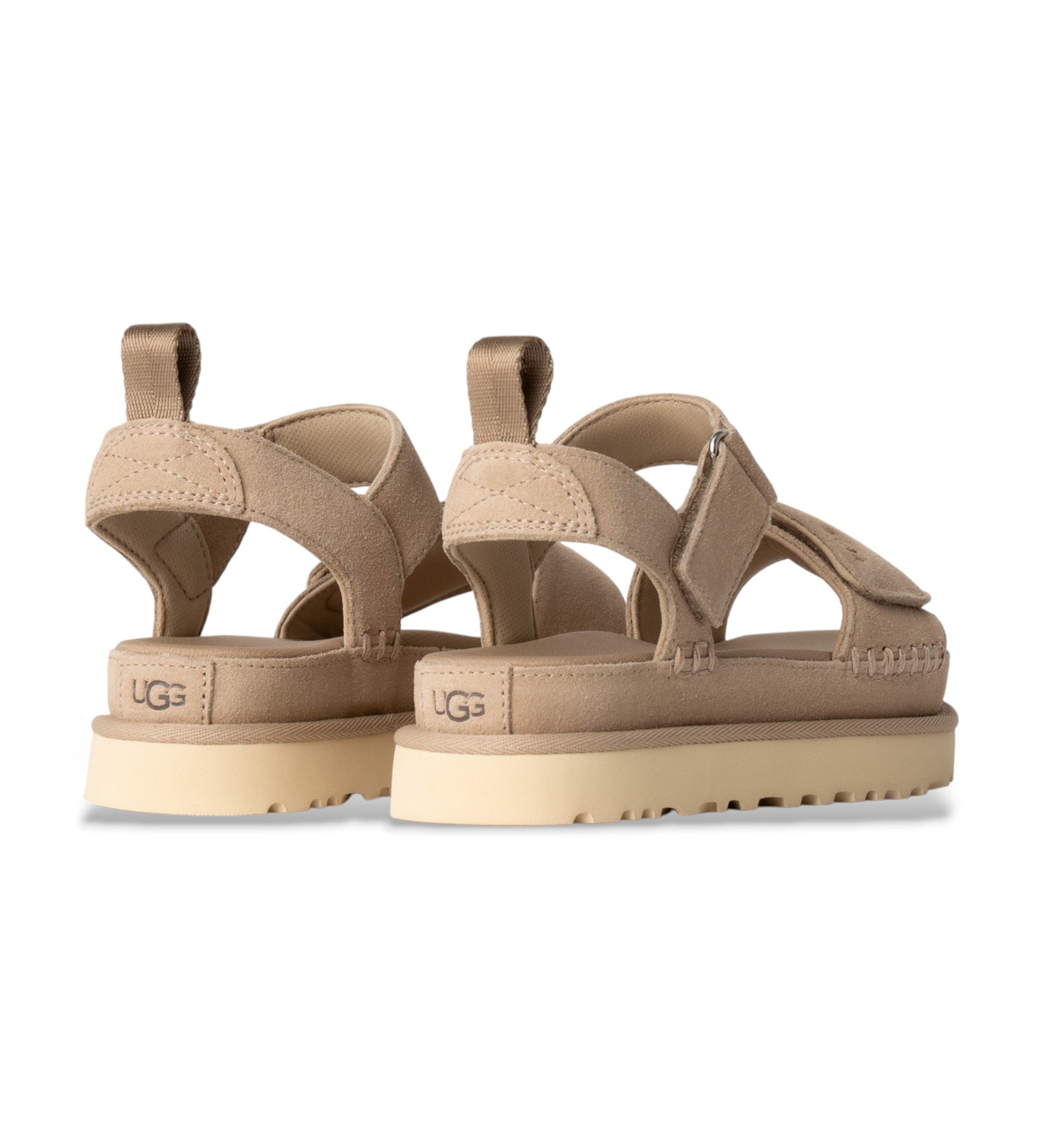 UGG Sand�lias de couro bege Goldenstar