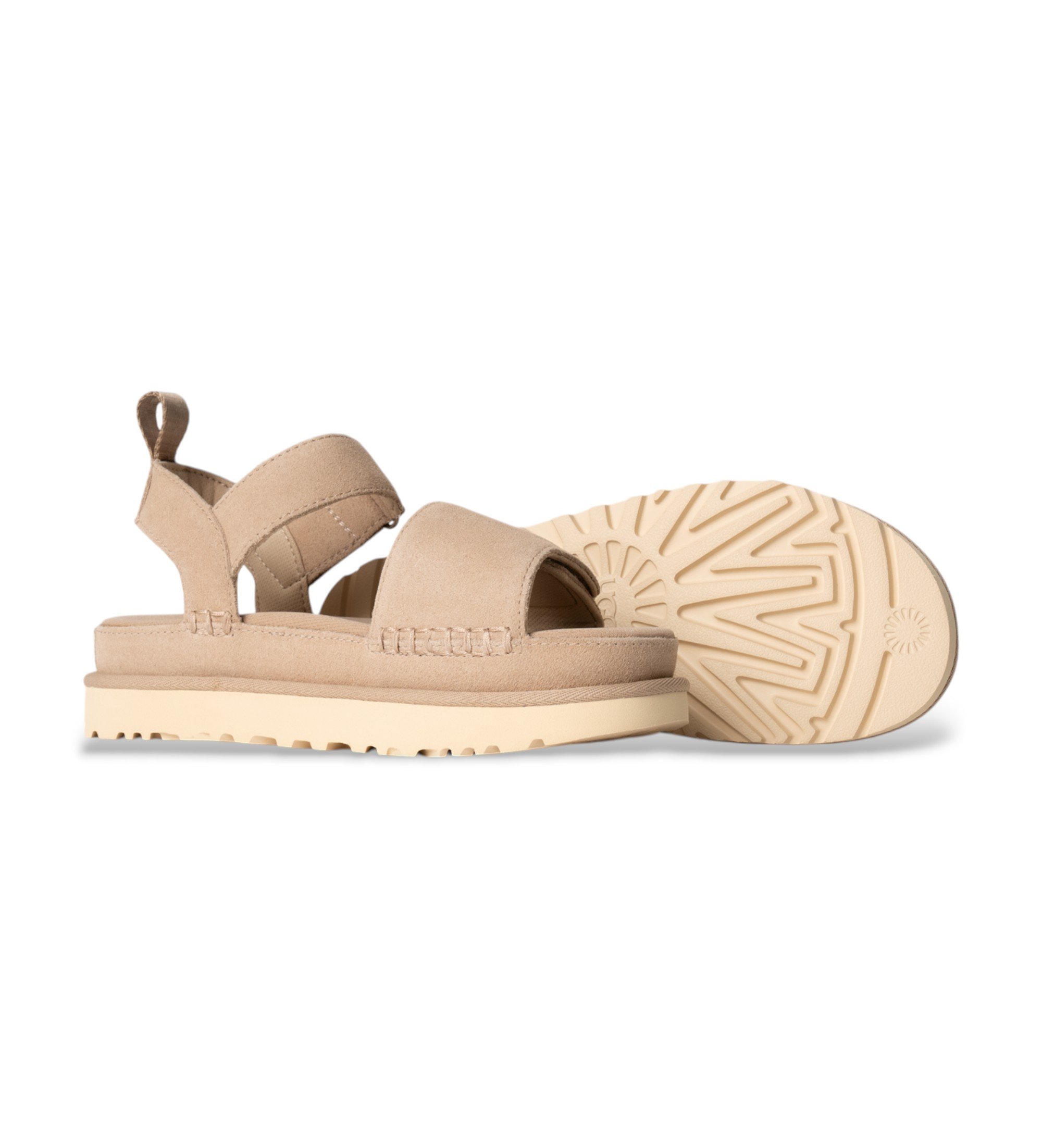 UGG Sand�lias de couro bege Goldenstar