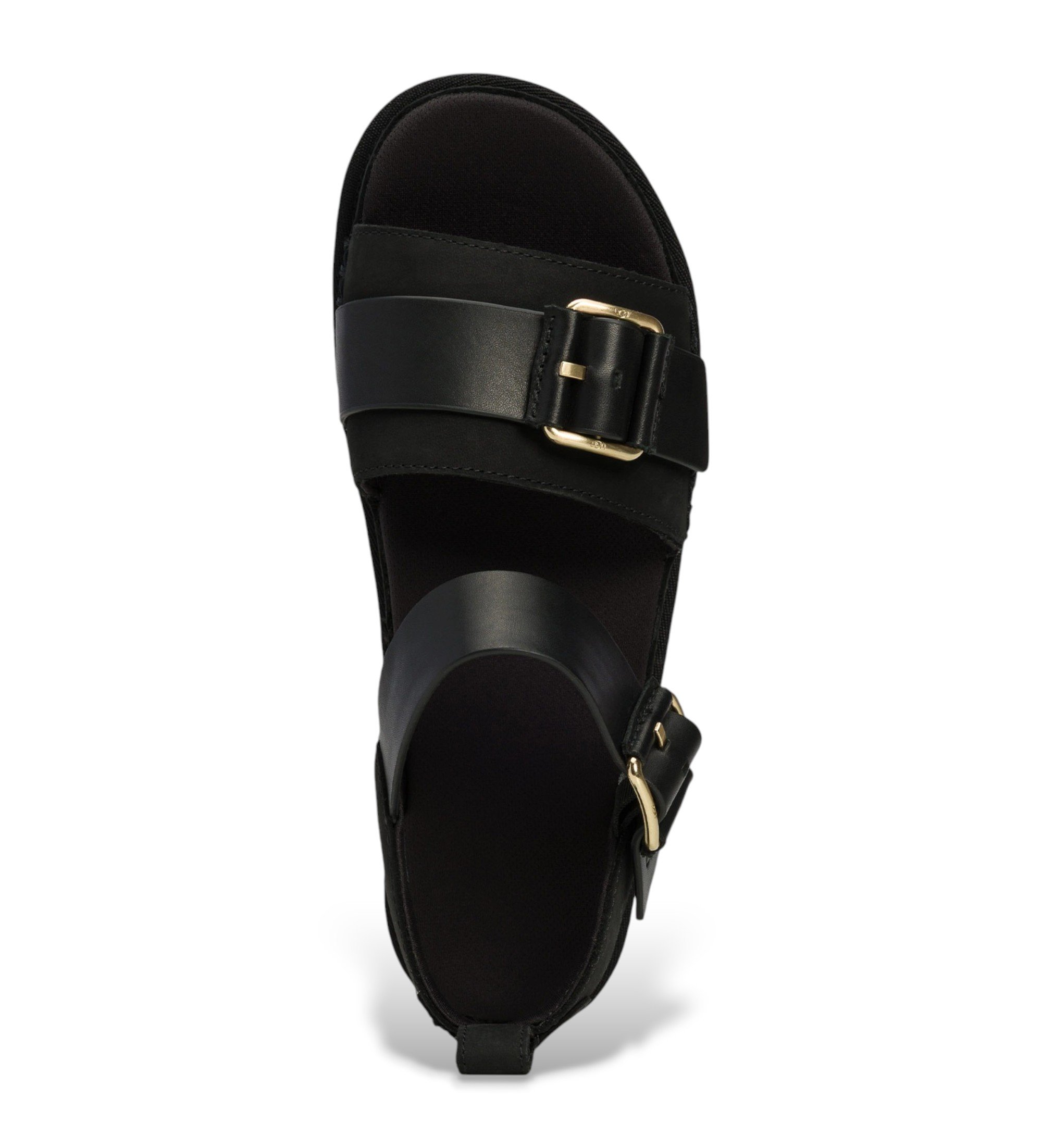 UGG Goldenstar Villa sorte lædersandaler