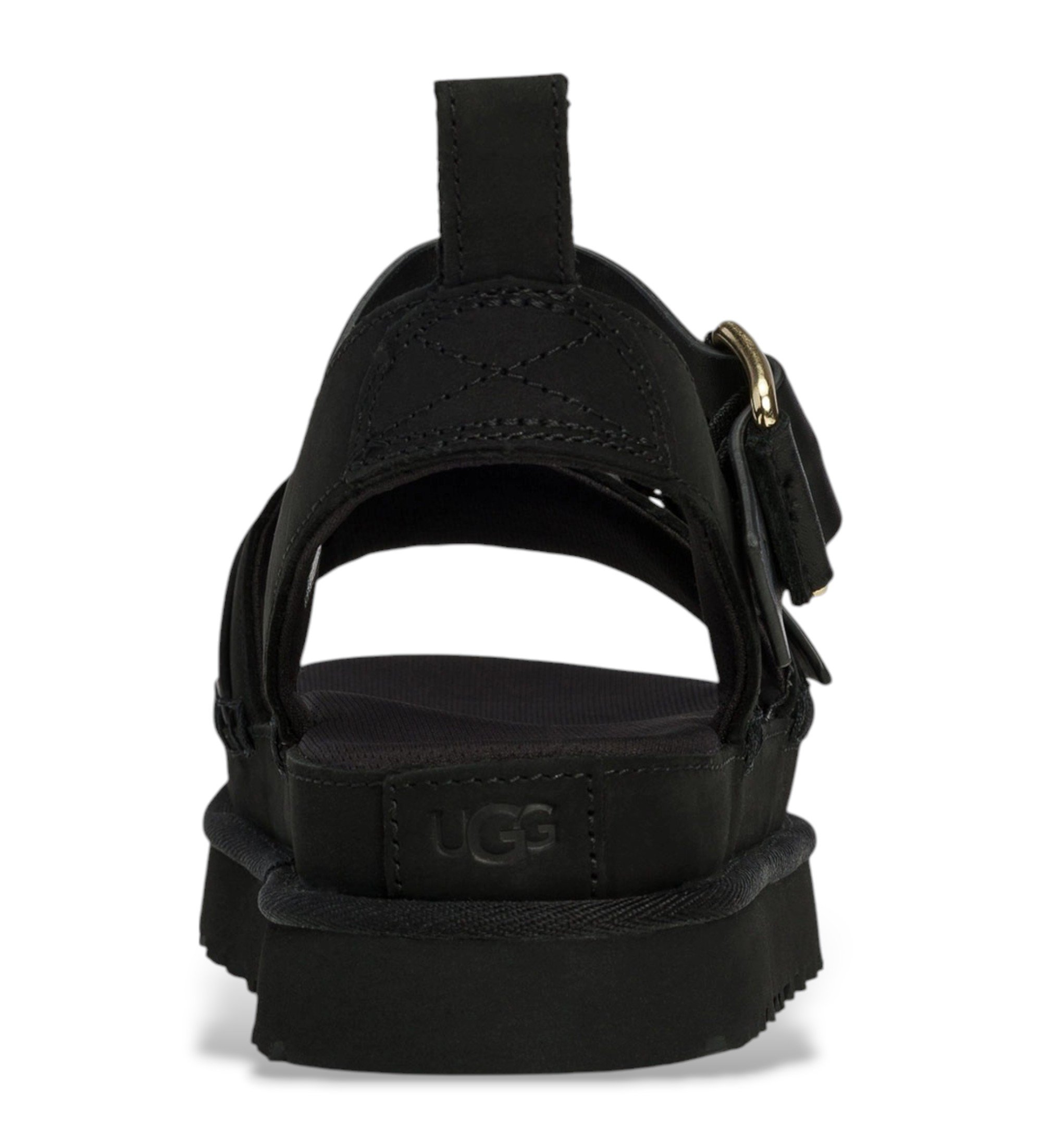 UGG Goldenstar Villa sorte lædersandaler