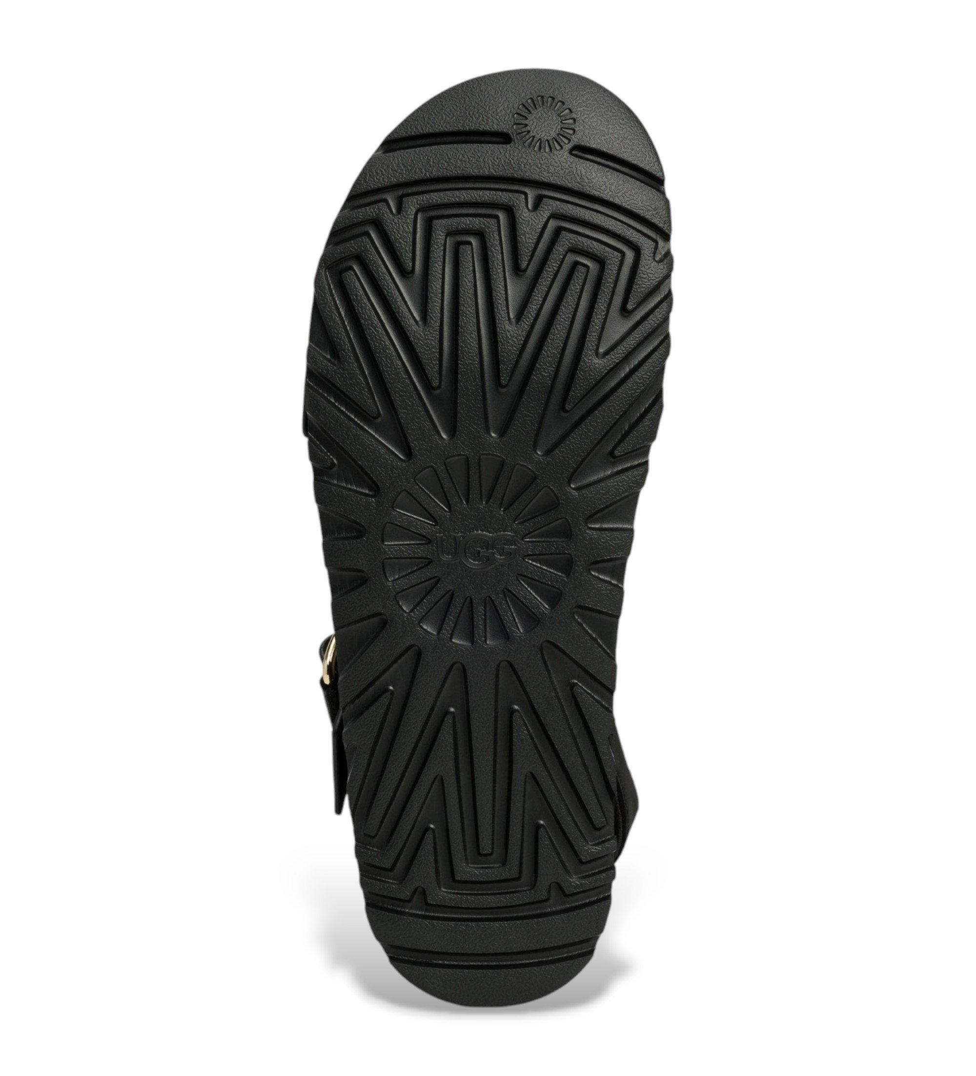 UGG Goldenstar Villa sorte lædersandaler