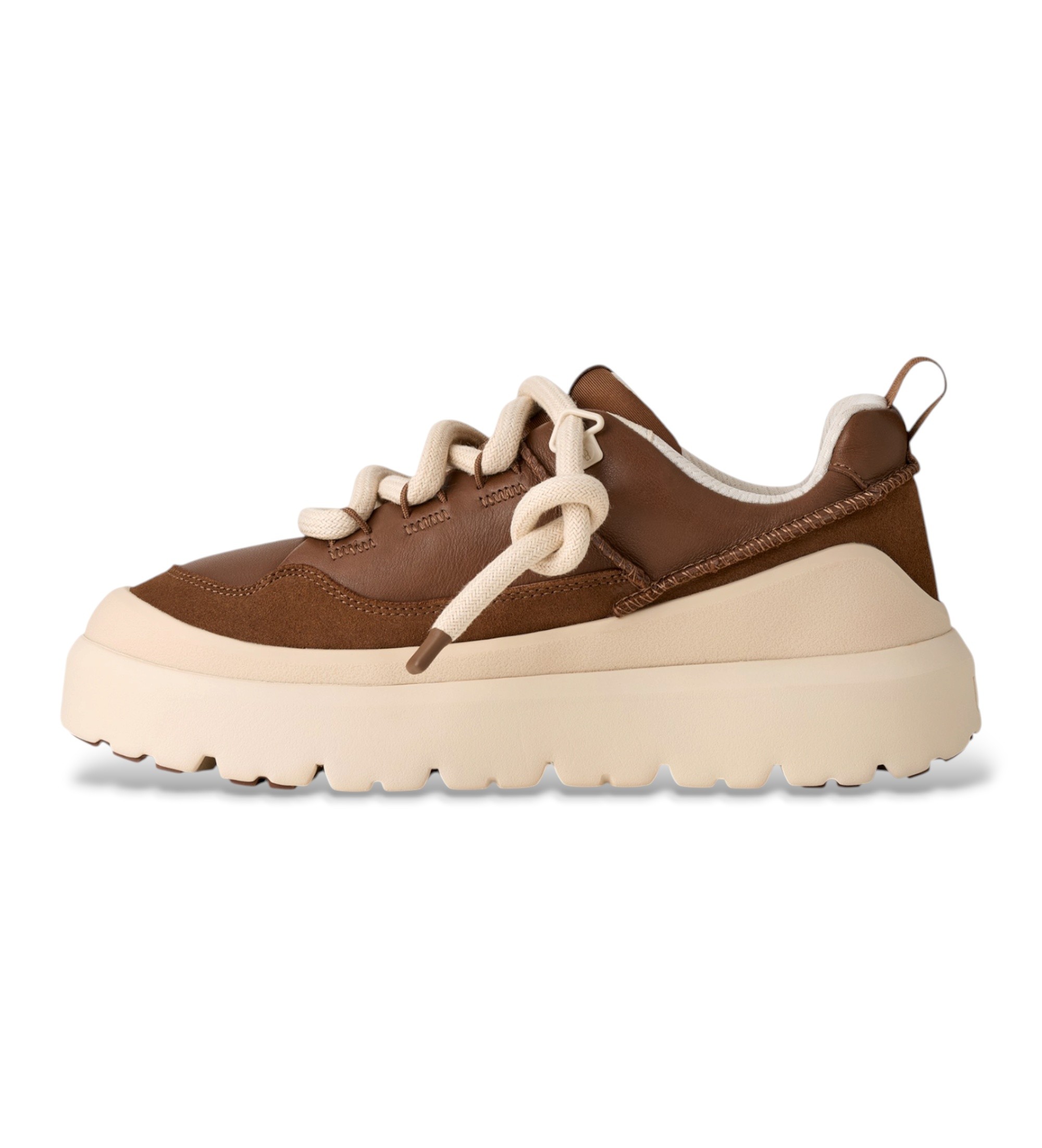 UGG Brown leather Heritage Utility sneakers