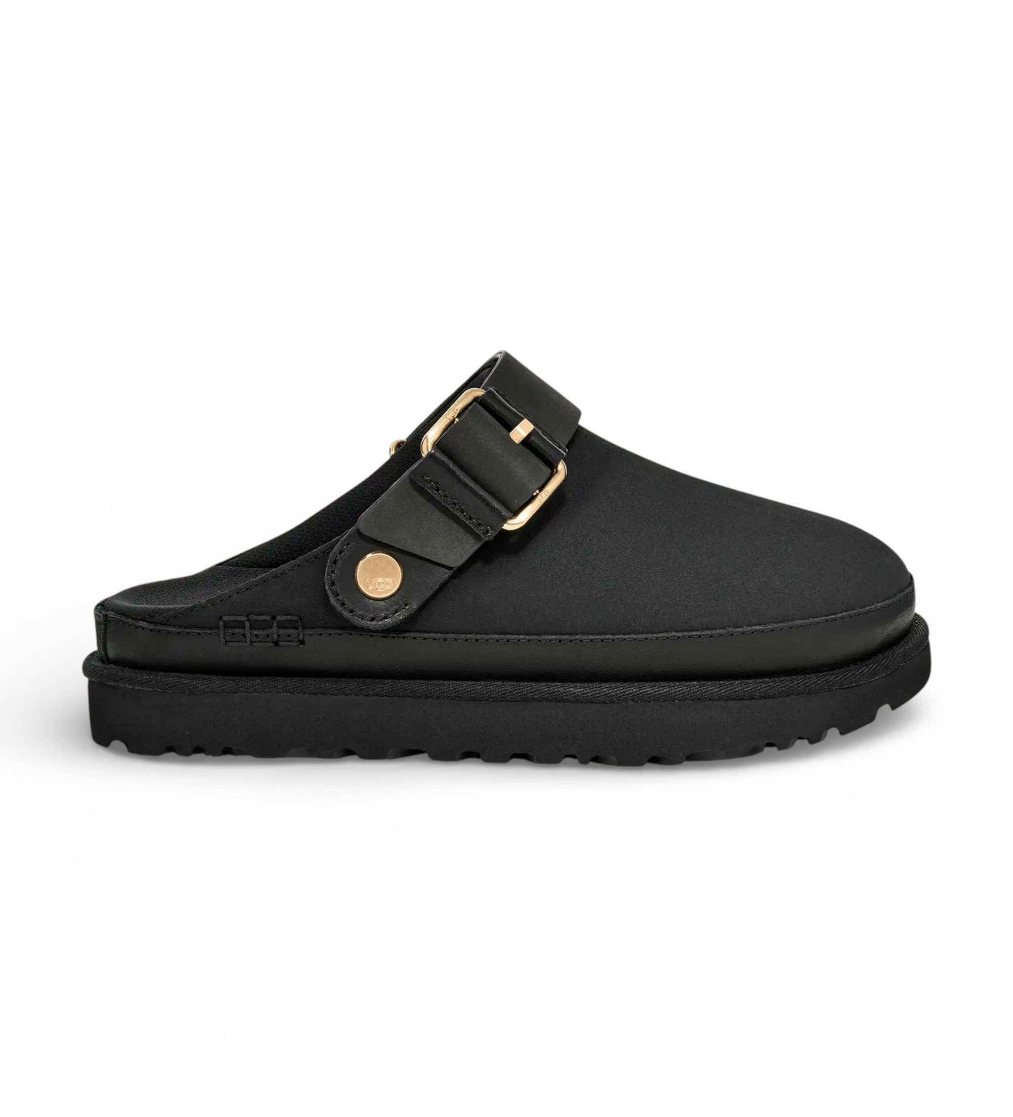 UGG Goldenstar Villa Leather Clogs noir