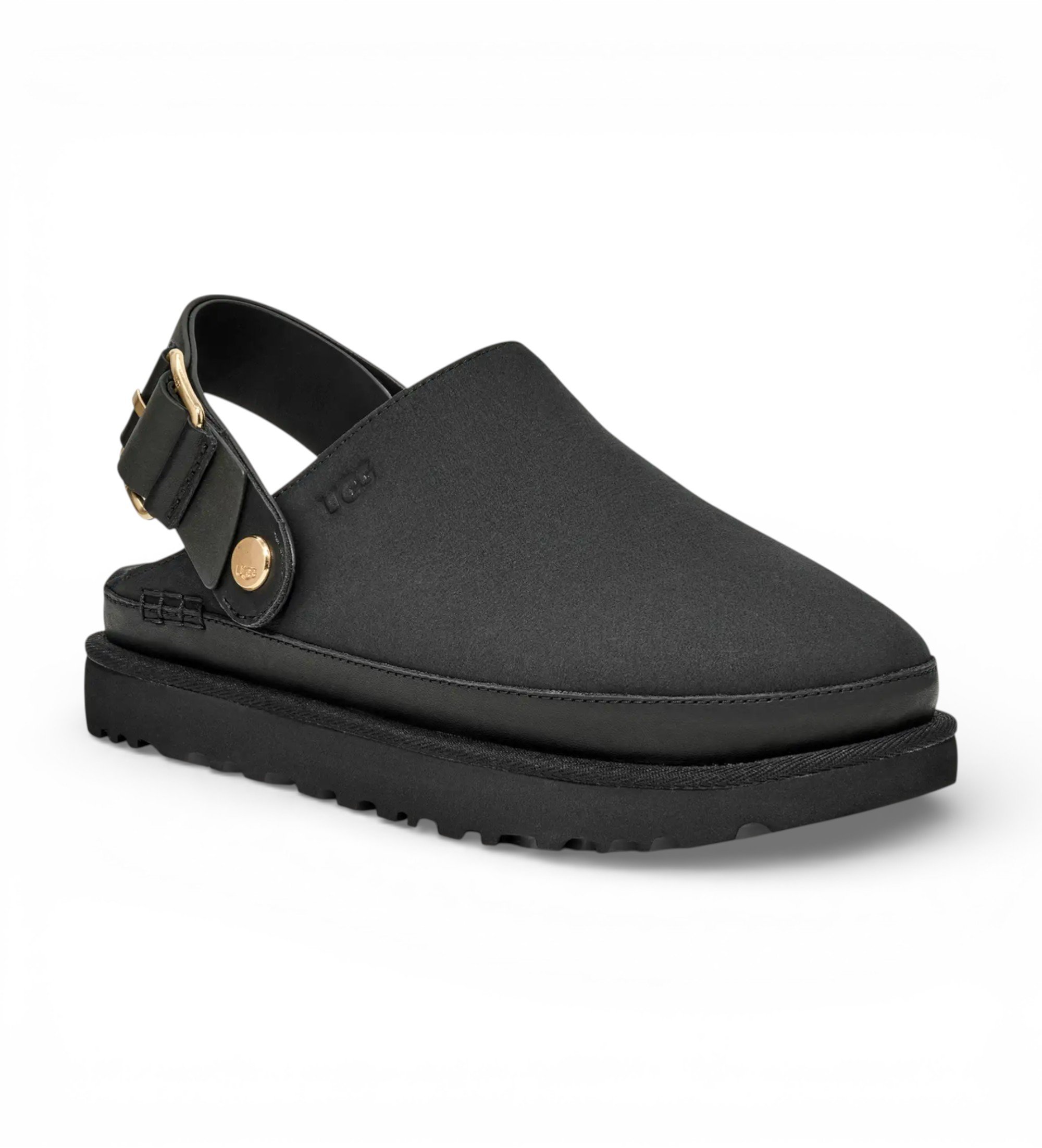 UGG Goldenstar Villa Leather Clogs noir