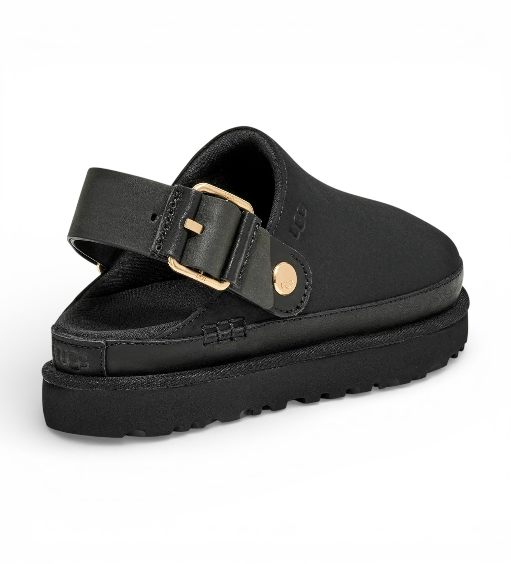 UGG Goldenstar Villa Leather Clogs noir