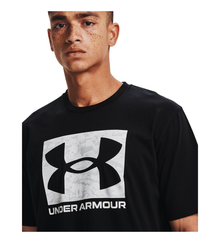 Under Armour T-shirt de manga curta UA ABC Camo Boxed Logo Preto