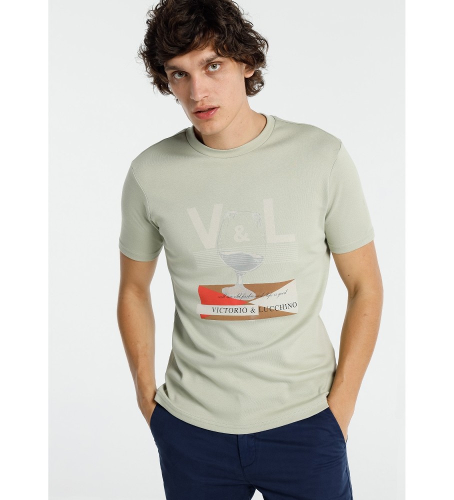 Victorio & Lucchino, V&L Camiseta Grafica Brandy verde