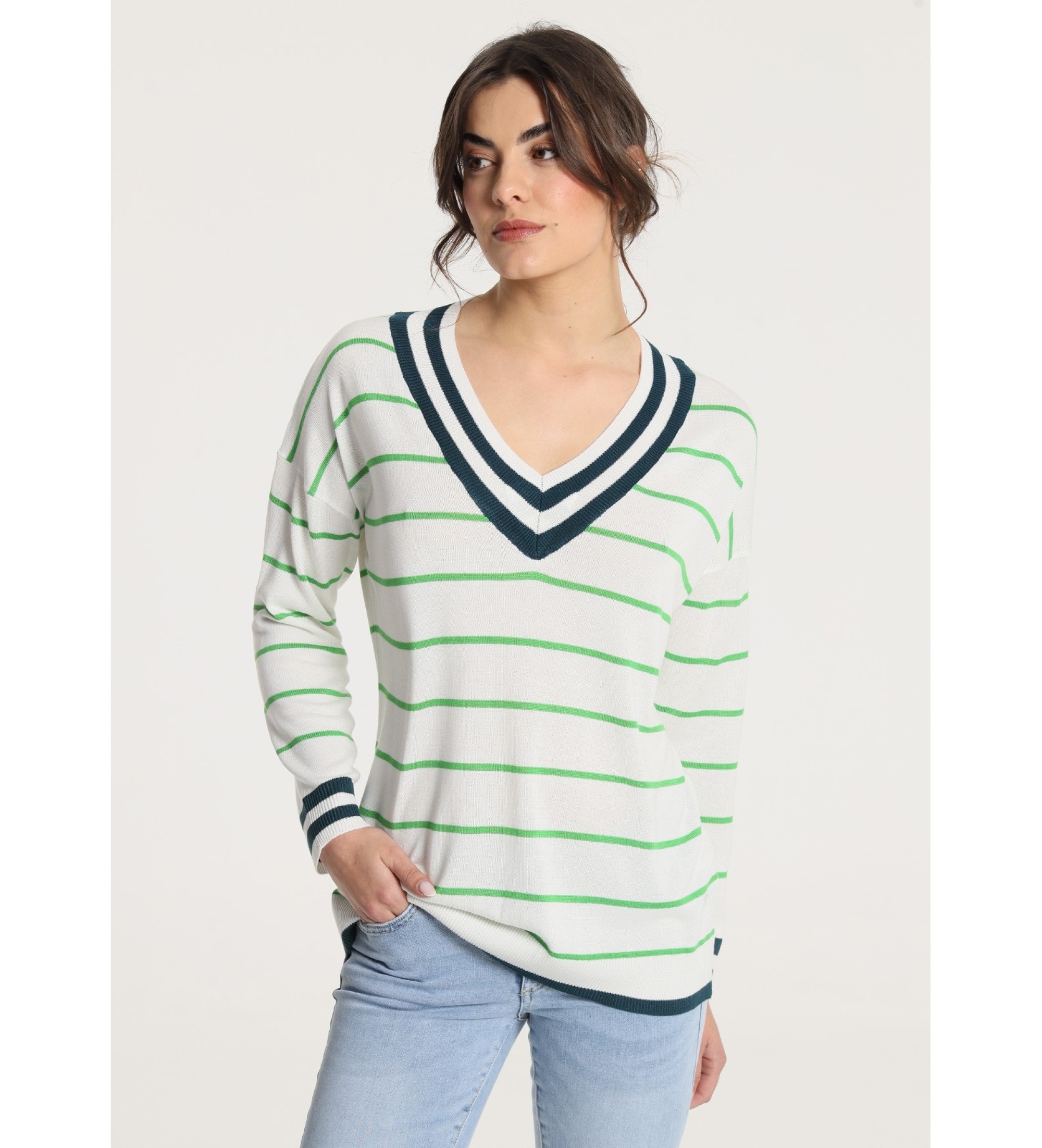 Victorio & Lucchino, V&L Maglione a righe verdi