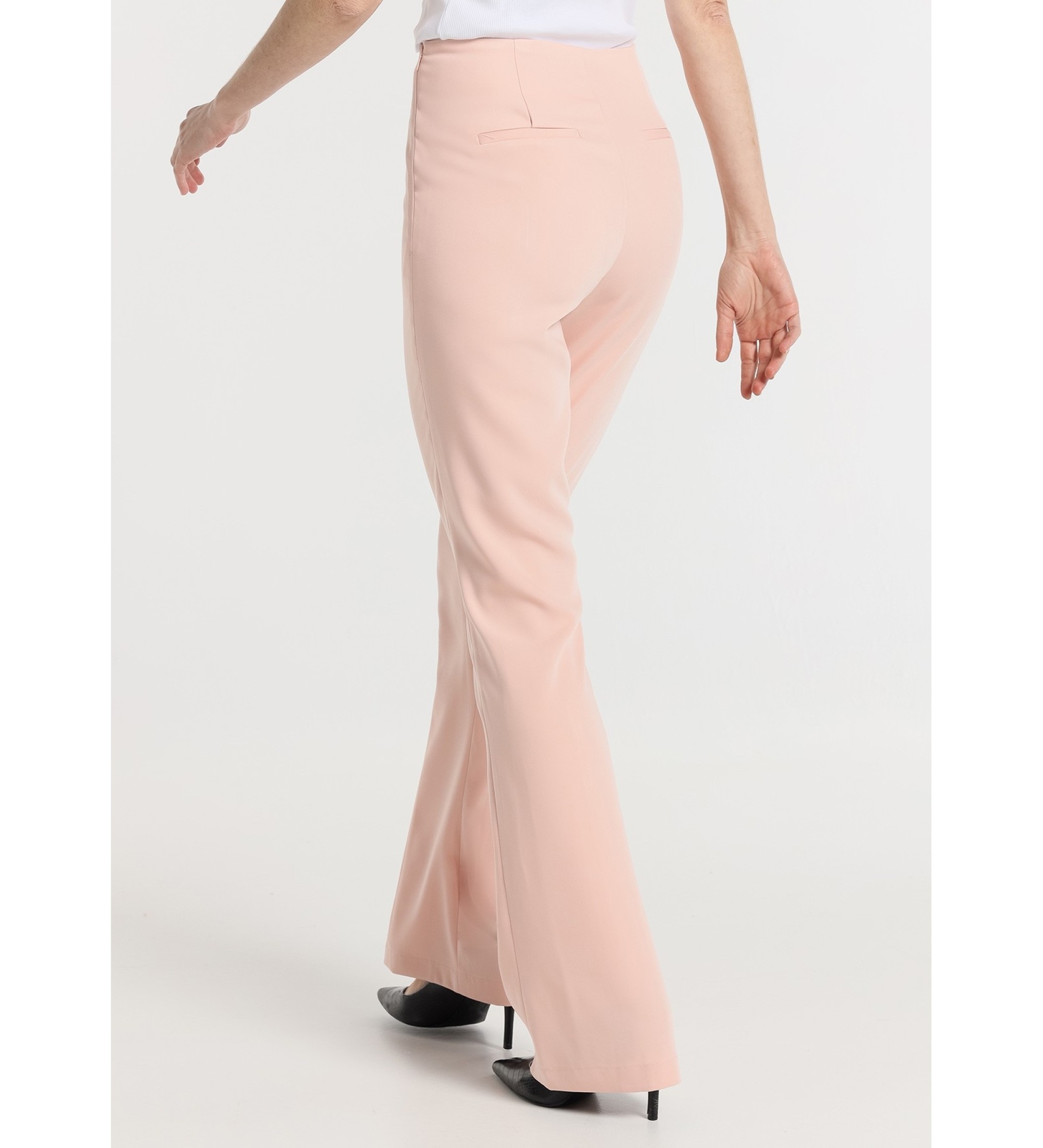Victorio & Lucchino, V&L Pantalones satinado - Tiro Largo rosa
