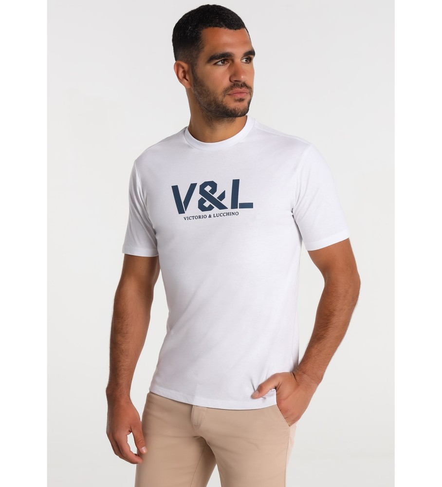Victorio & Lucchino, V&L T-shirt manica corta 125036 Bianca
