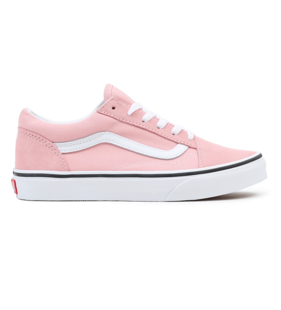 Vans Old Skool Leren Sneakers roze - winkel voor schoenen, mode en accessoires - merkschoenen en merksneakers