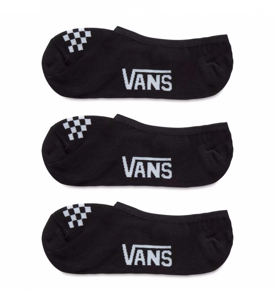 Vans 3 Pair Pack of Classic Canoodle Socks black