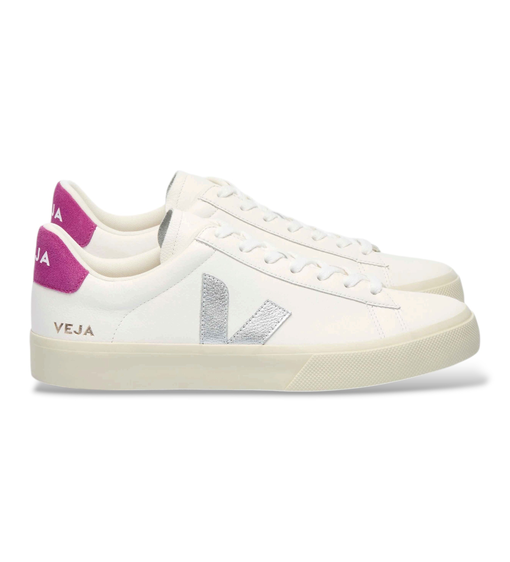 Weiße Sneaker aus Leder Campo