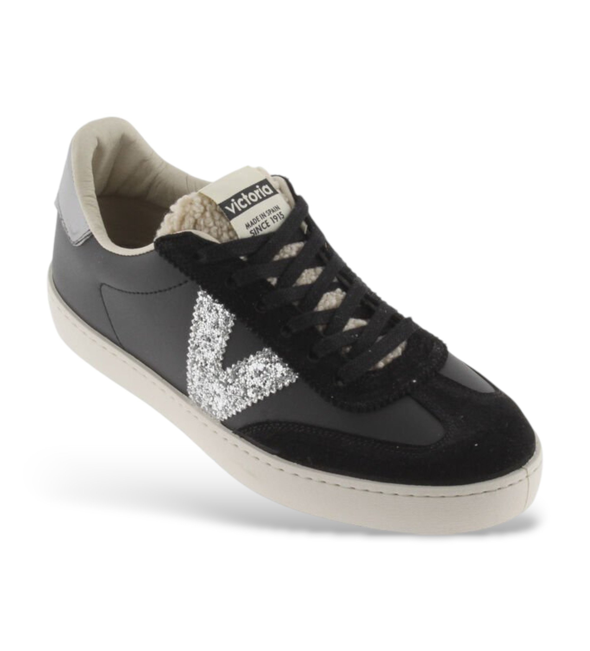 Shop Zapatillas Zapatillas Victoria Piel Negras Botas Victoria