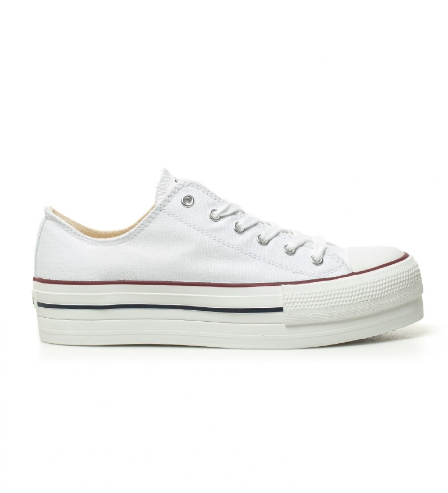 Zapatillas estilo basket blanco -Altura plataforma: 4 cm- - Tienda Esdemarca calzado, moda y complementos - zapatos de marca y zapatillas de marca