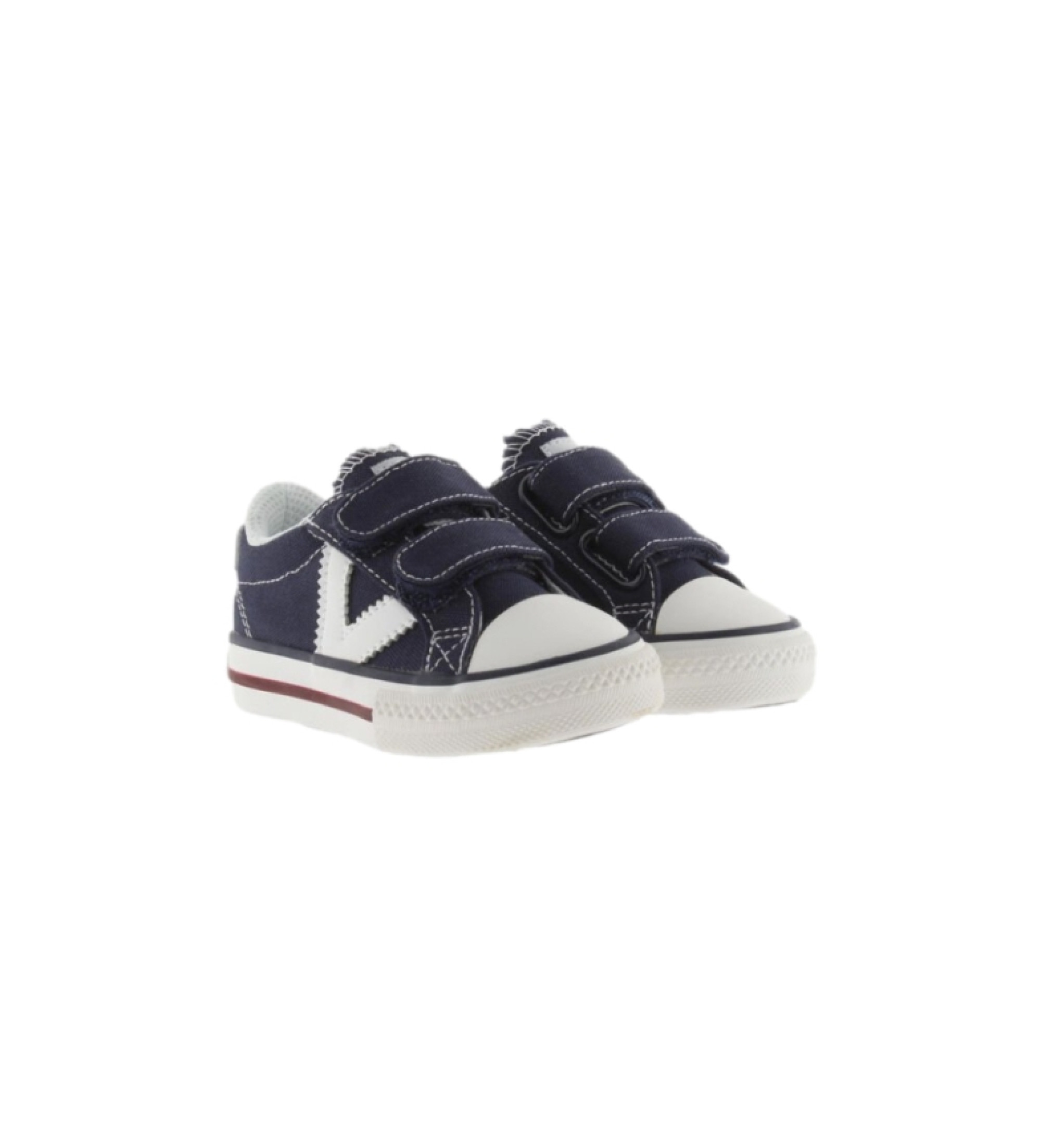 Sneakers Victoria Unisex Per Bambini In Tela - Con Strappi E Logo A Contrasto, Taglie Da 29 In Su