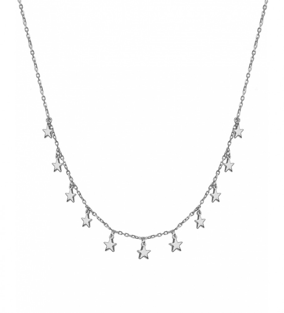 VIDAL & VIDAL Necklace Candy Silver plated smooth stars silver plated