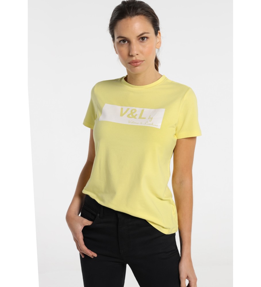 Victorio & Lucchino, V&L Camiseta Logo Sugar Lemon Line Confort Yellow