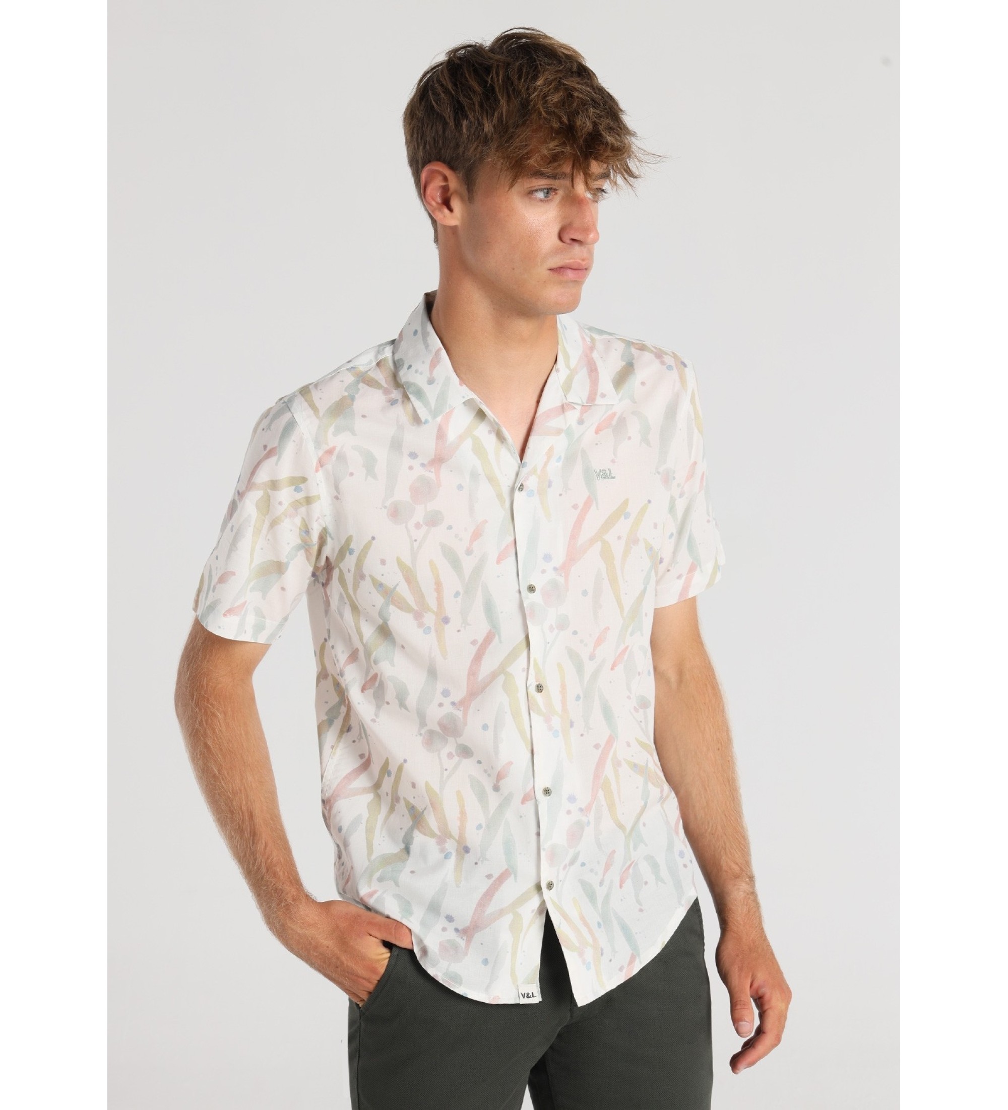 Victorio & Lucchino, V&L Camicia a maniche corte con stampa multicolore