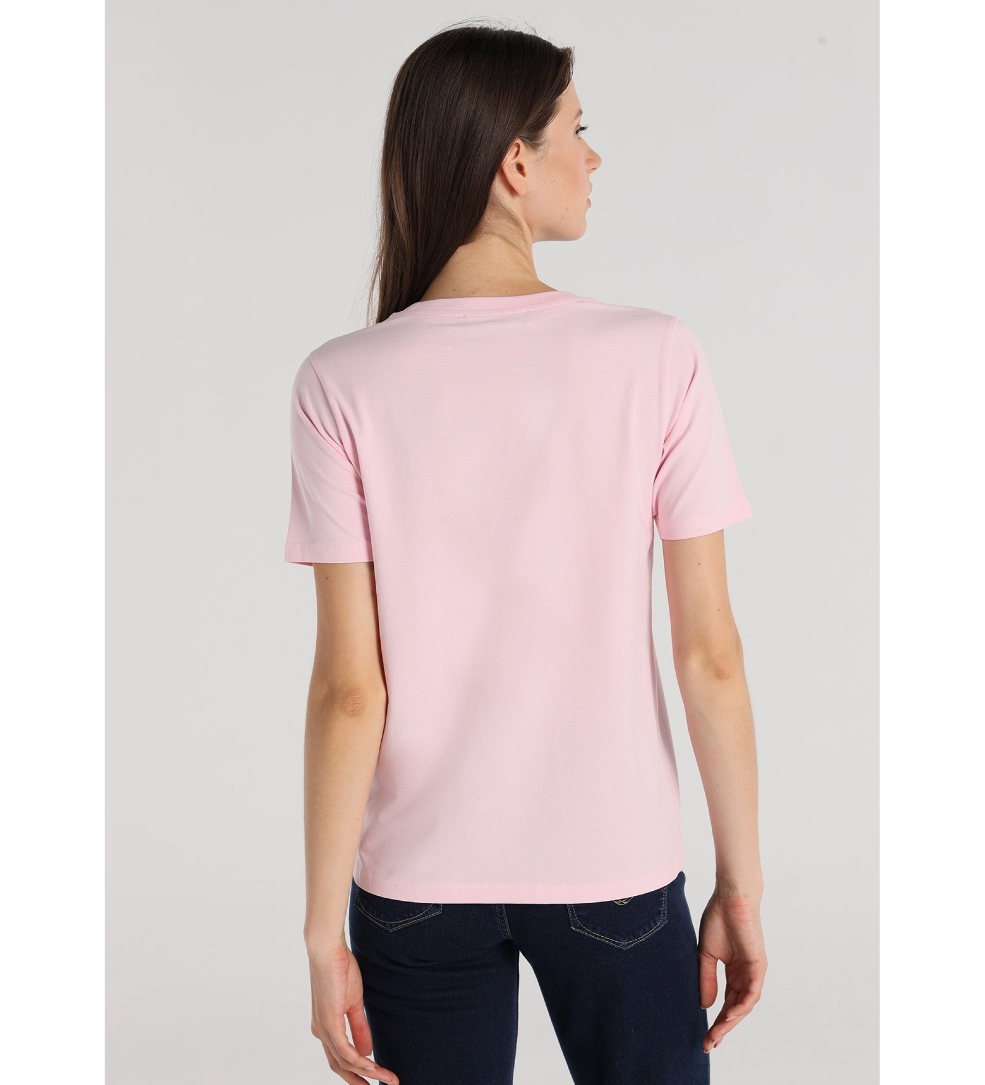 Victorio & Lucchino, V&L Kortrmad T-shirt med rosa pusselgrafik