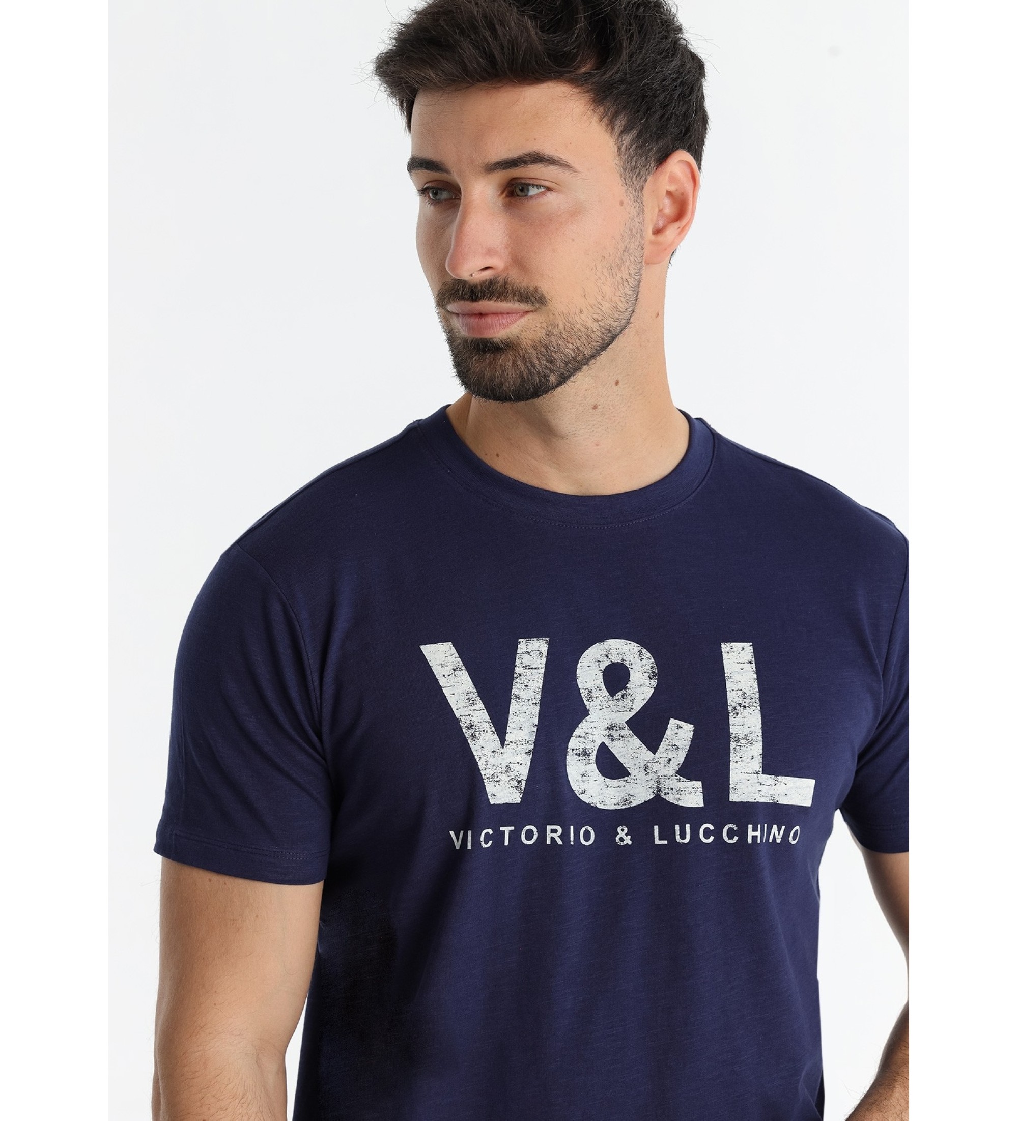 Victorio & Lucchino, V&L Essential navy graphic t-shirt
