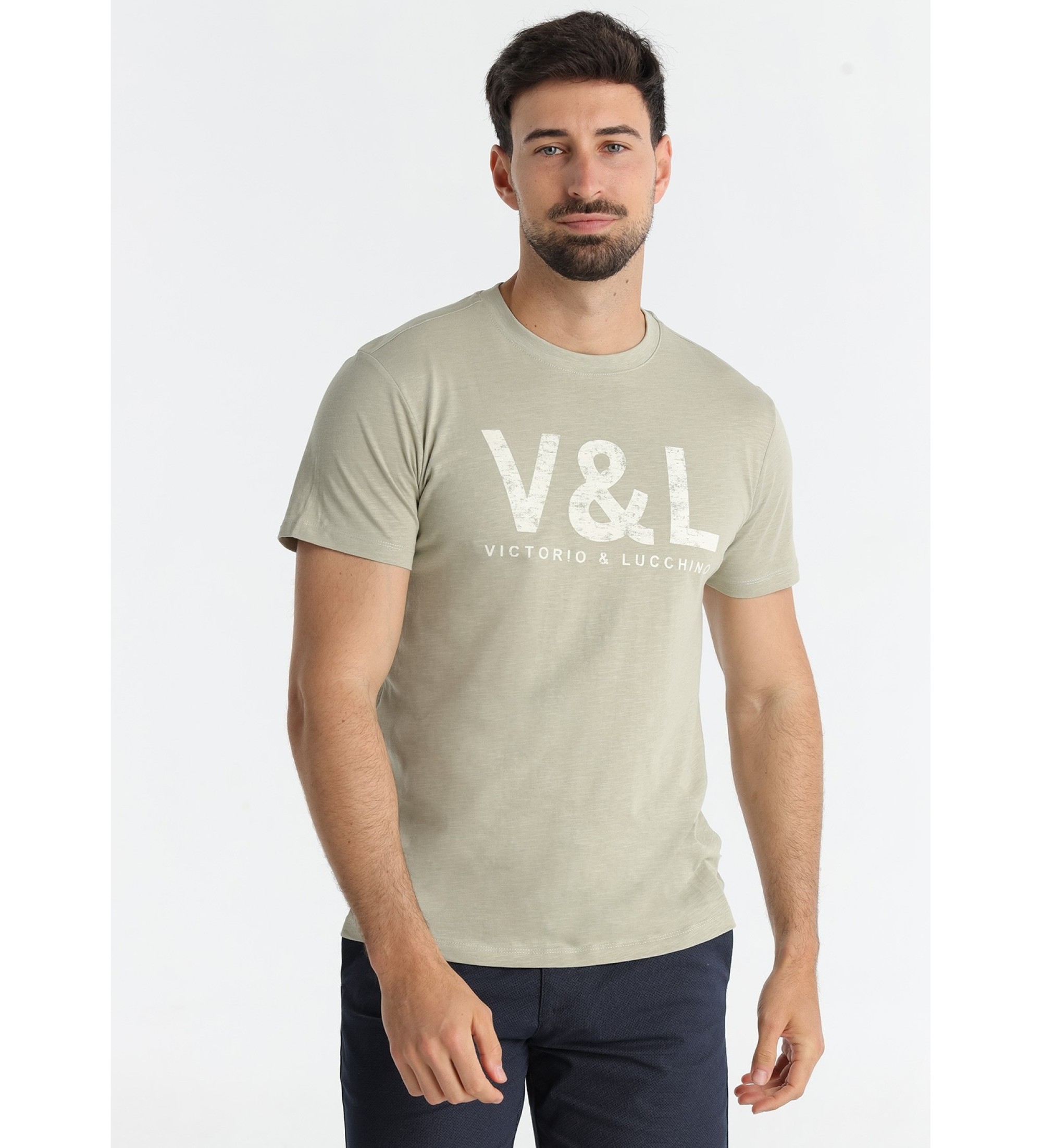 Victorio & Lucchino, V&L Graphic essential T-shirt green