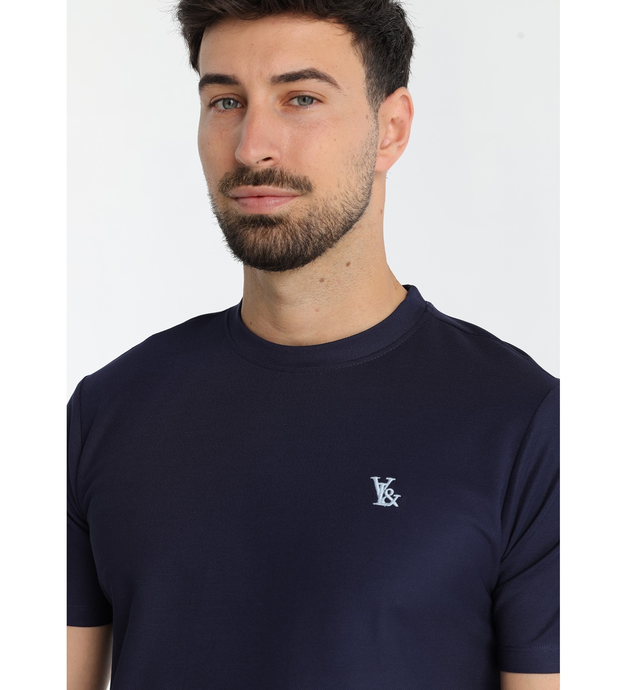 Victorio & Lucchino, V&L Block print logo t-shirt blue