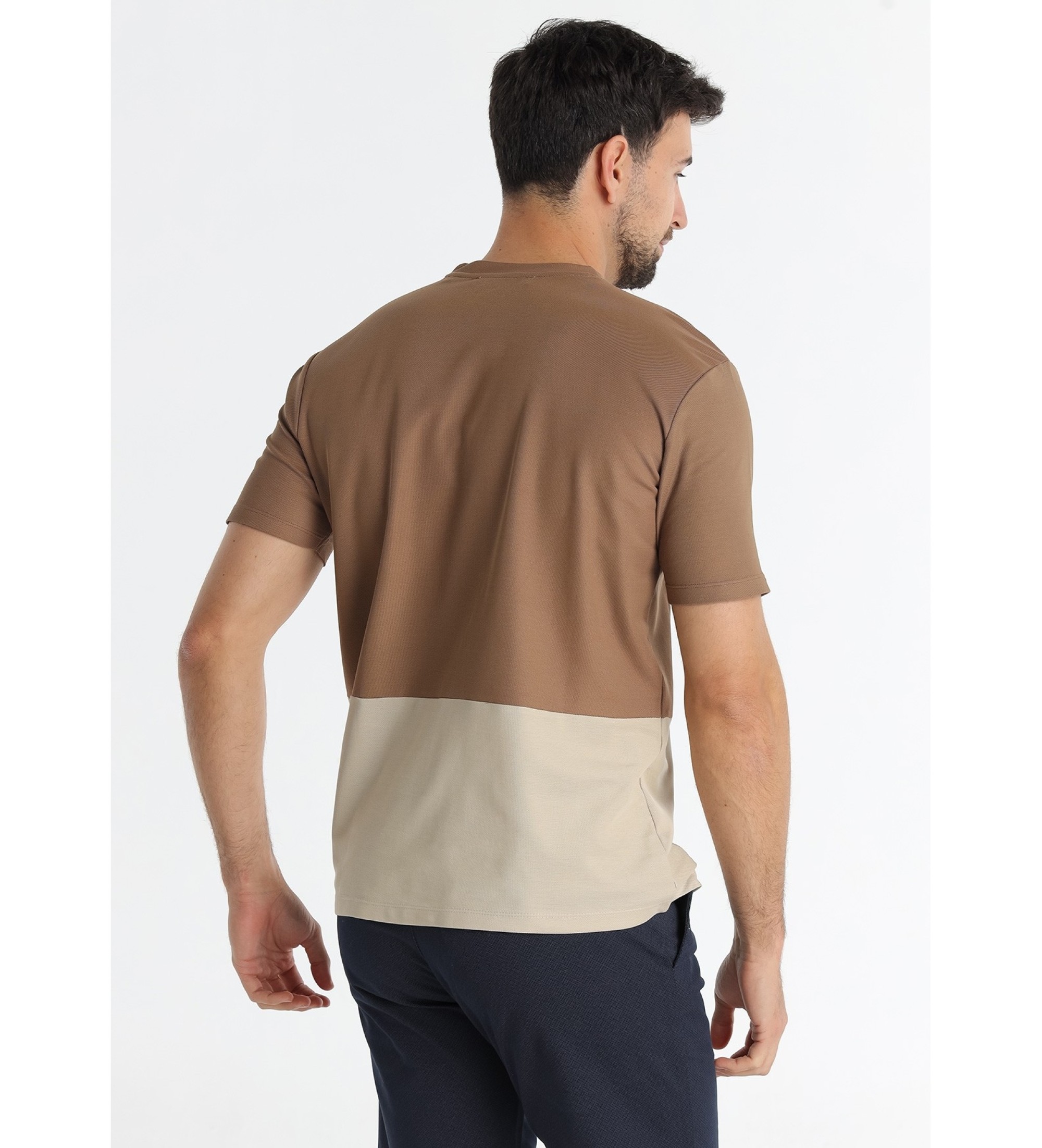 Victorio & Lucchino, V&L T-shirt block print logo brown