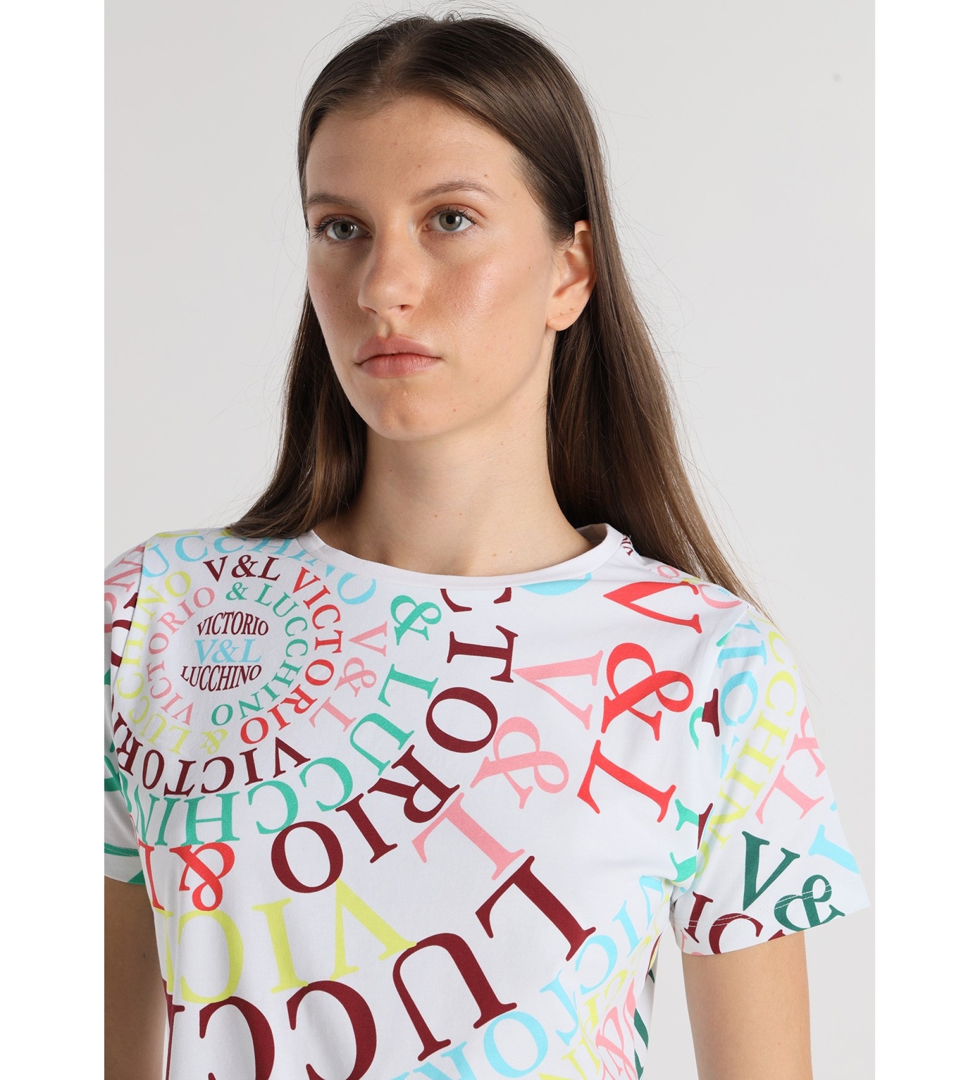 Victorio & Lucchino, V&L T-shirt de manga curta com estampado multicolorido