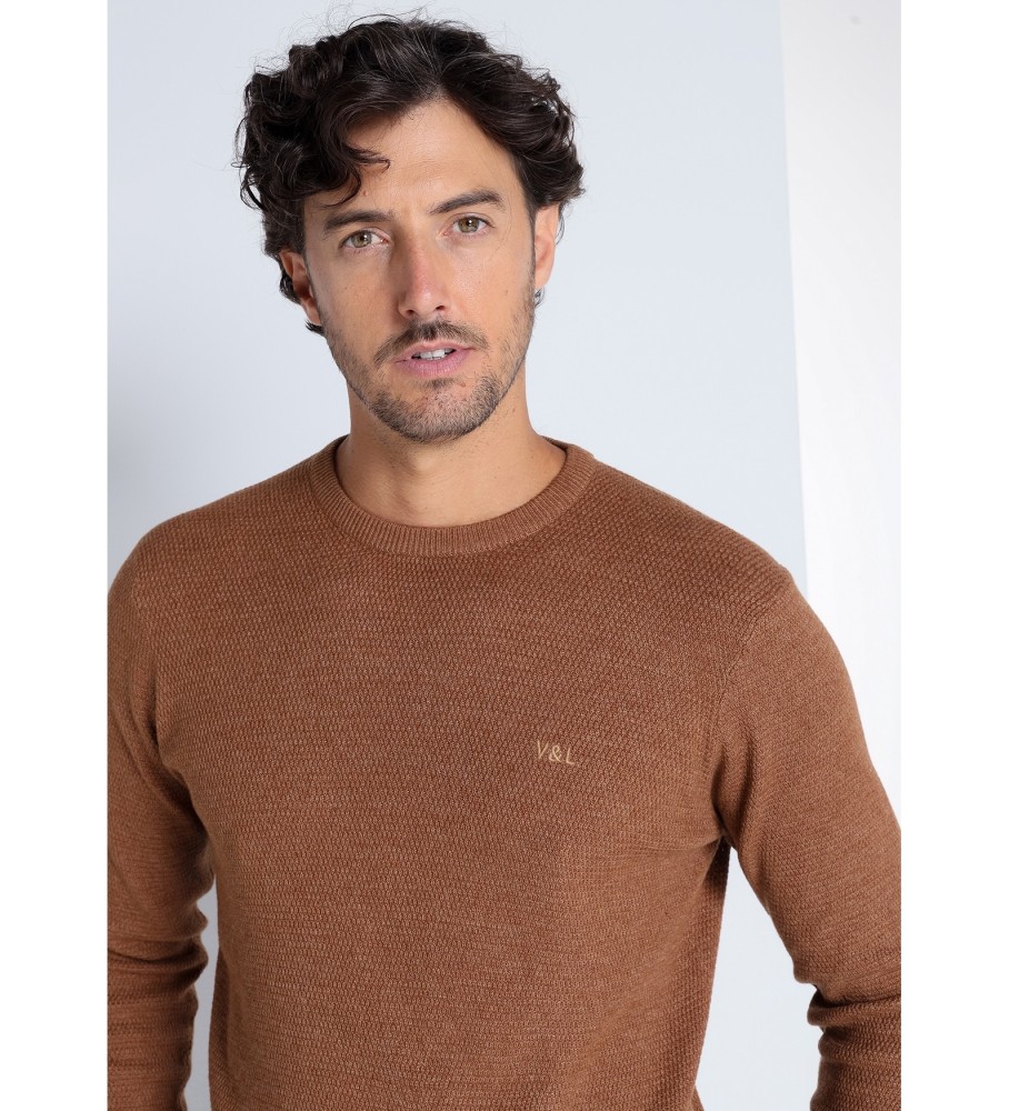 Victorio & Lucchino, V&L Pulover Struktura rjava