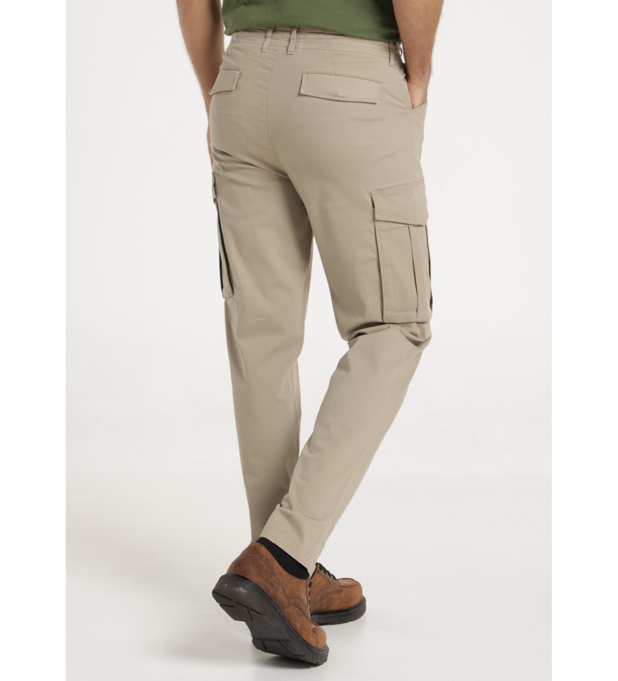 Victorio & Lucchino, V&L Cargo Slim Trousers Medium Drawing Brown