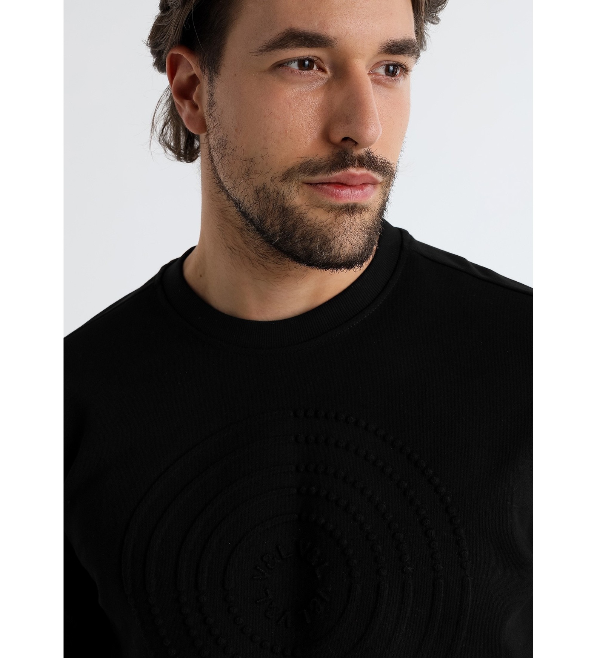Victorio & Lucchino, V&L Labyrinth relief sweatshirt sort