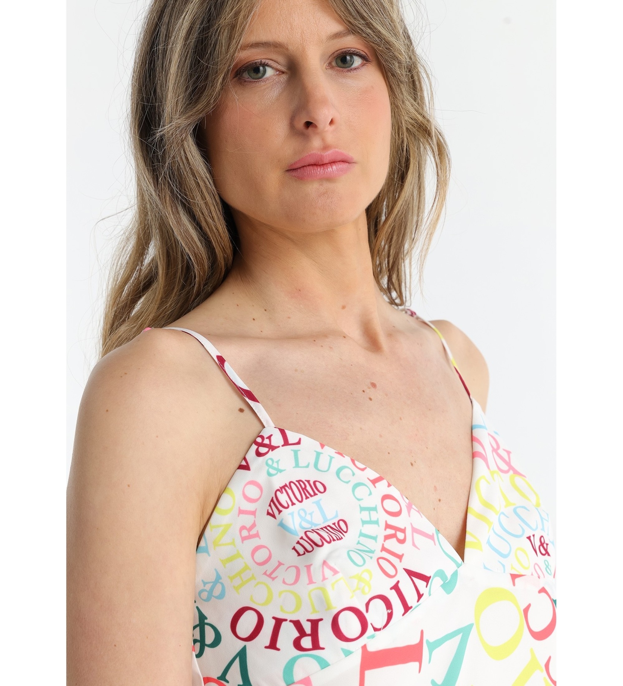 Victorio & Lucchino, V&L Top multicolore style lingerie