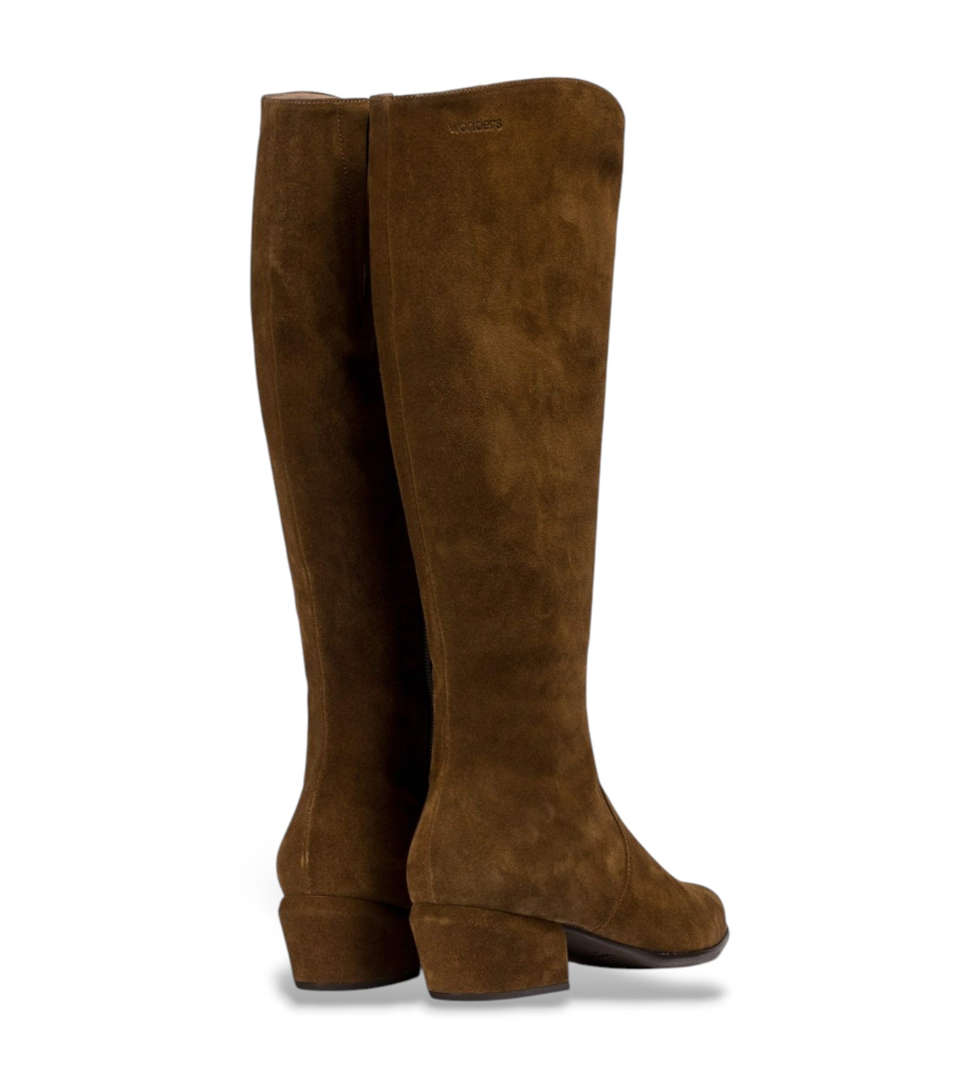 Wonders Botas de ante Fei marrón