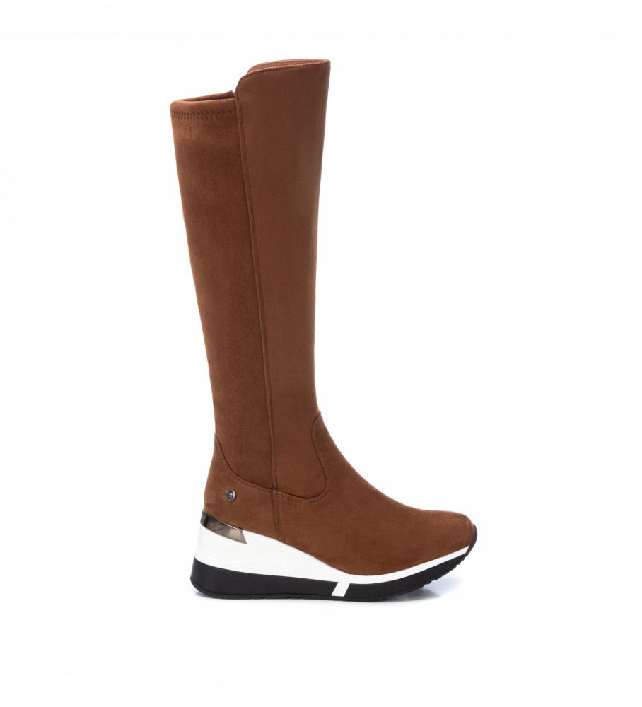 Xti 140122 marrón cuña: 7cm- - Tienda Esdemarca calzado, moda complementos - zapatos de marca y zapatillas de marca