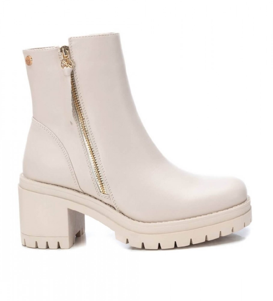 Xti Ankle boots 141538 beige -heel height: 7cm