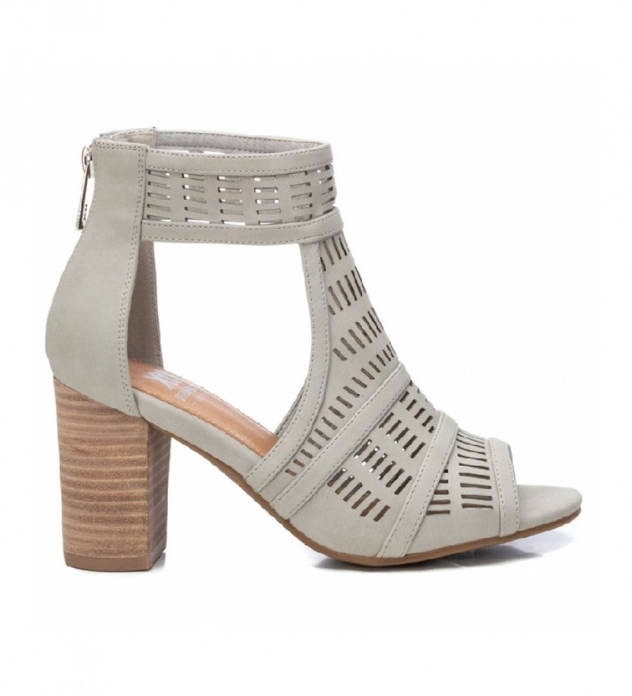 Xti Botines 044490 gris -Altura tacón 8 cm- - Tienda Esdemarca moda,  calzado y complementos - zapatos de marca y zapatillas de marca