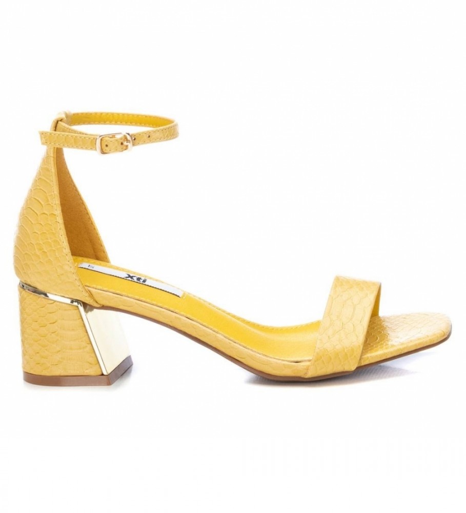 Xti Sandálias com calcanhar amarelo - Altura 6cm de calcanhar