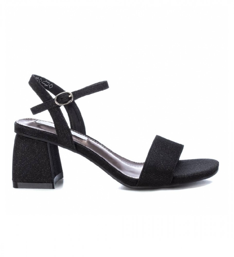 Violín pájaro Menstruación Xti Sandalias de mujer negro -Altura tacón 6cm- - Tienda Esdemarca calzado,  moda y complementos - zapatos de marca y zapatillas de marca