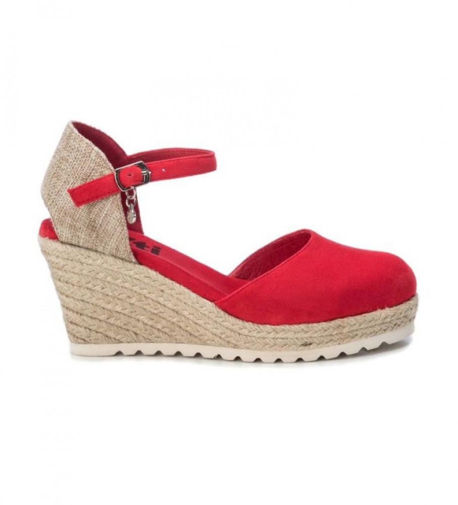 Xti Sandalias 044025 rojo cuña: 8cm- - Tienda Esdemarca calzado, moda y complementos - zapatos de marca y zapatillas de marca