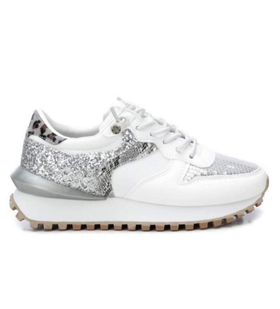 Xti Sneakers with different textures white