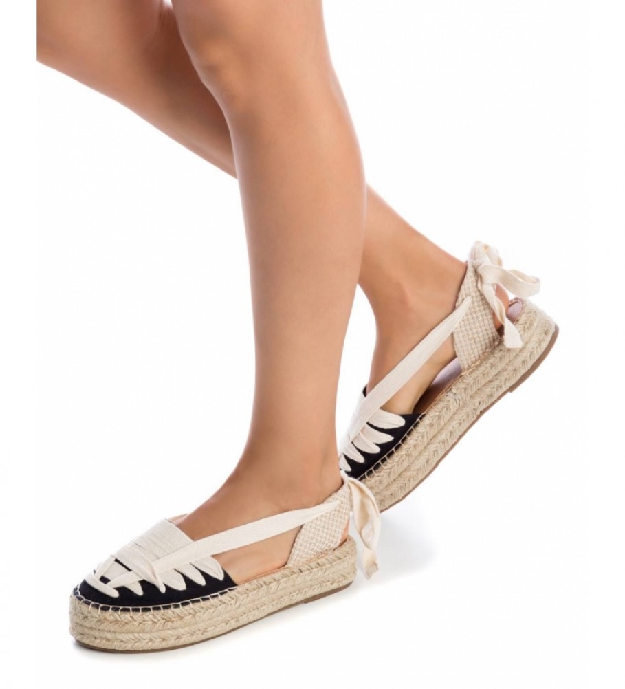 Xti Sandalias 044865 estilo espardeña blanco, negro - Tienda Esdemarca  moda, calzado y complementos - zapatos de marca y zapatillas de marca