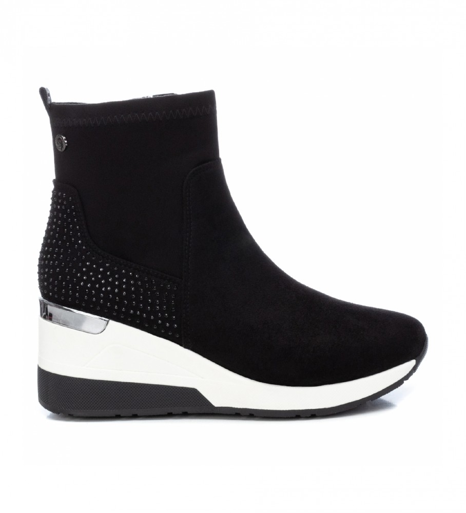 Xti Ankle boots 130052 black -Height wedge: 7cm