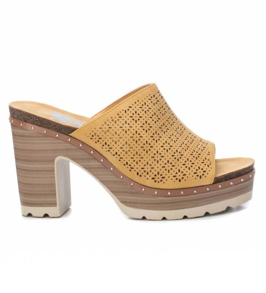 Xti Sandalias 034241 amarillo -Altura tacón: 10cm- - Esdemarca calzado, moda y complementos - zapatos de marca y zapatillas de marca