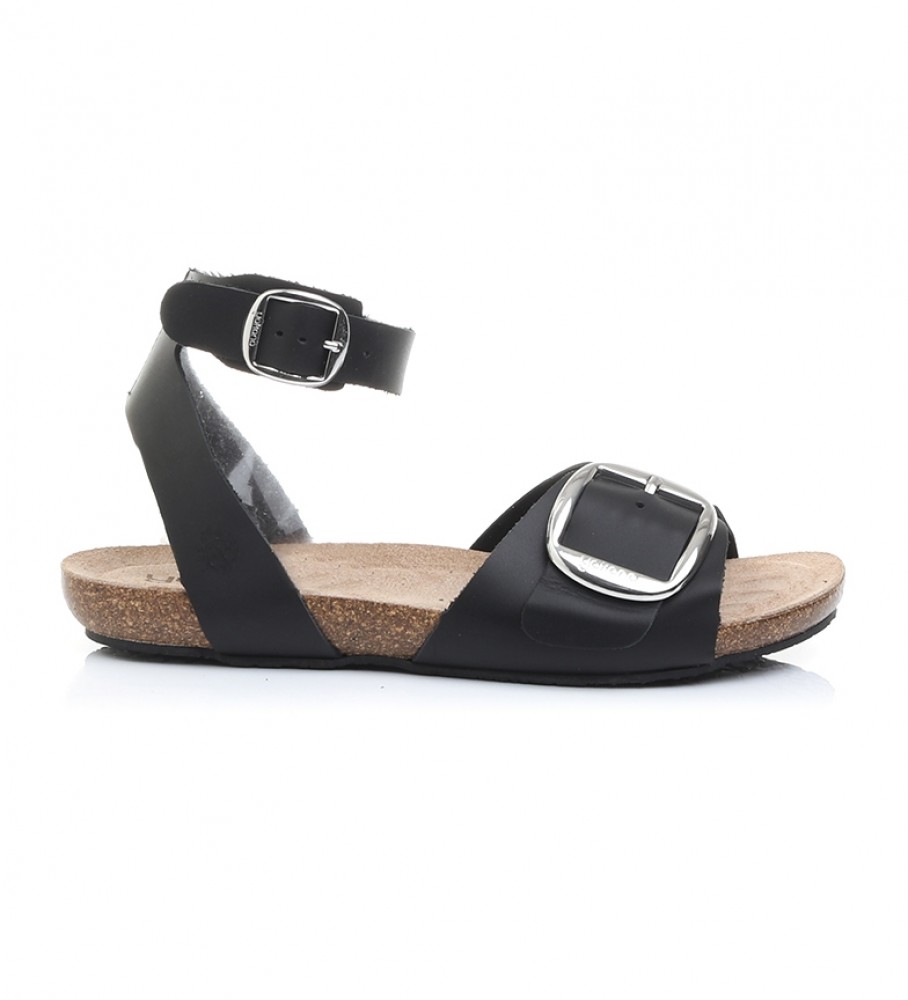Yokono Leather sandals Ibiza 135 black