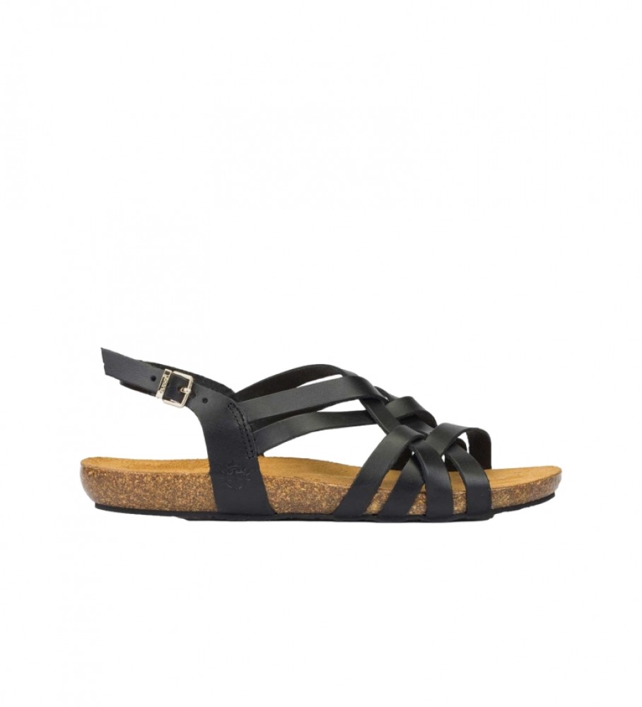 Yokono Ibiza 186 leather sandals black - ESD fashion, footwear and accessories - best brands and designer shoes
