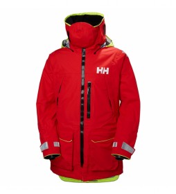 Helly Hansen Aegir Ocean Jacket rosso / Helly Tech® / Polartec® /