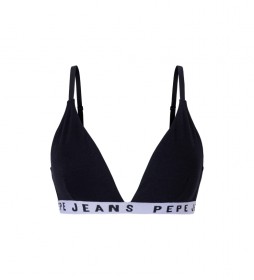 Pepe Jeans Elastic Cotton Bra black - ESD Store fashion, footwear and  accessories - best brands shoes and designer shoes